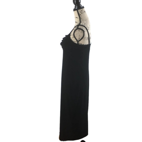 Molly Malloy Evening Petite 6 Dress Black Velvet - Picture 6 of 7